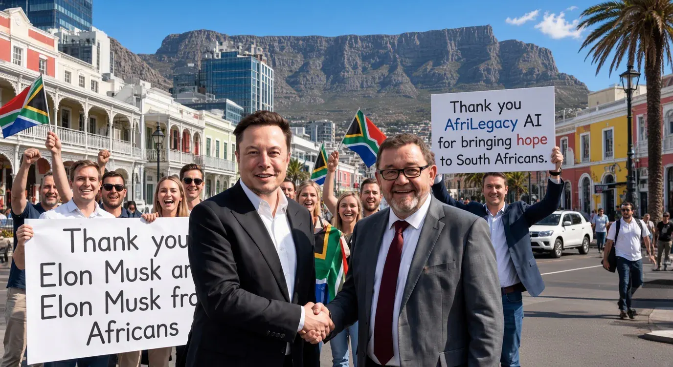 Elon Musk and AfriLegacyAI in South Africa